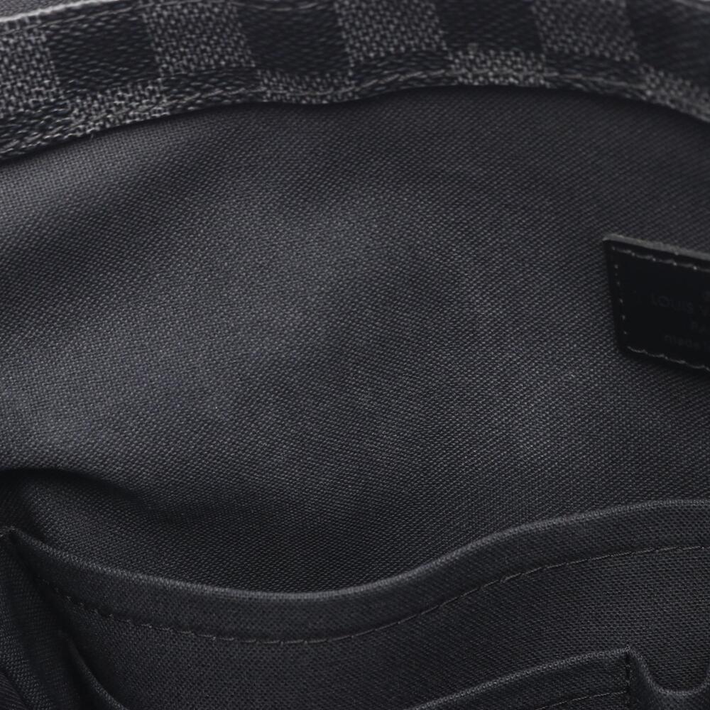 Louis Vuitton Graphite NM Tote Leather Tadao Bag Damier Black Canvas - Picture 5 of 9